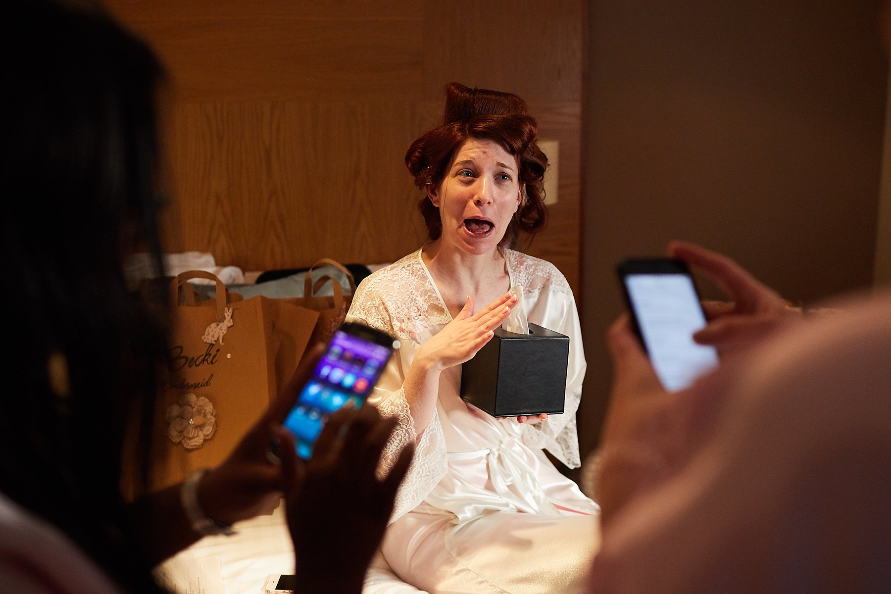 bride laughing